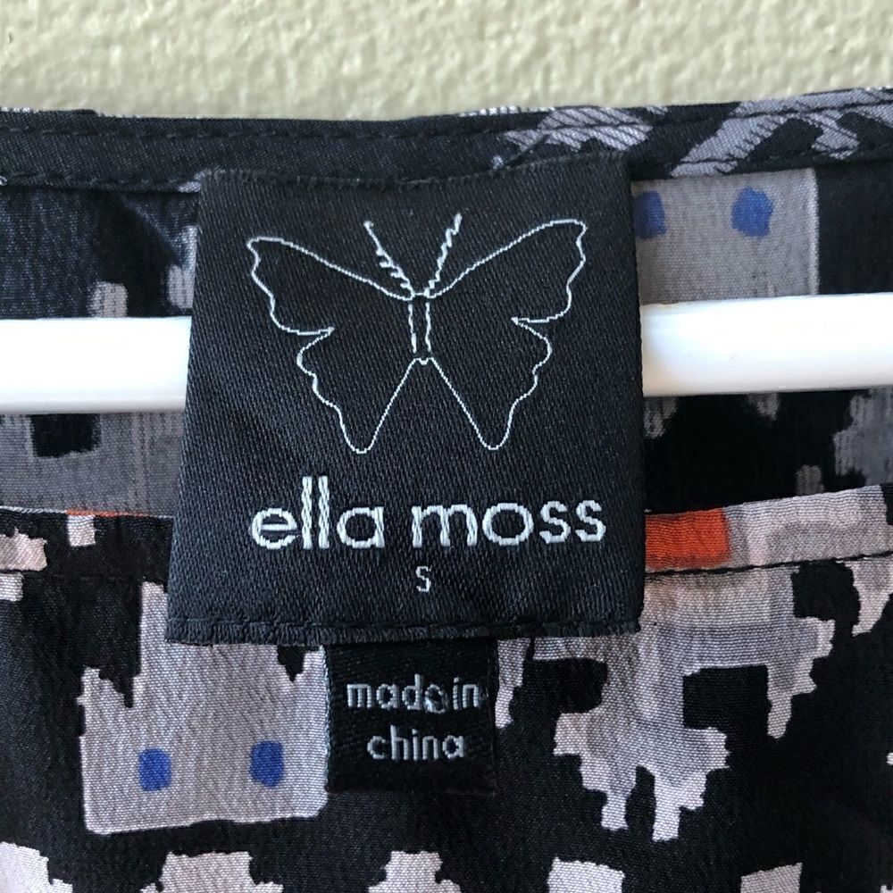 Ella Moss Silk Aztec Print Top - Picture 3 of 5